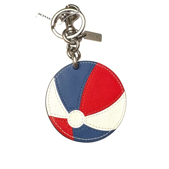 Coach Beach Ball Bag Charm/Keychain - NWT - Picture 1 of 5